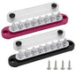 8 x M5 Studs Power Distribution Block Bus Bar 12V, Ampper 5.9" HD 120A Marine by Ampper
