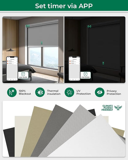 Allesin No Drill Motorized Roller Blinds - Image 8