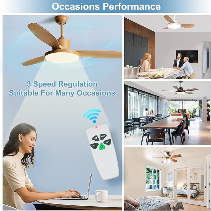 Universal Ceiling Fan Remote Control Kit Dimmable, Replacement - Image 9