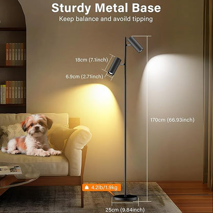SIBRILLE Spotlight Floor Lamp, Tall LED Standing Lamp - Image 5