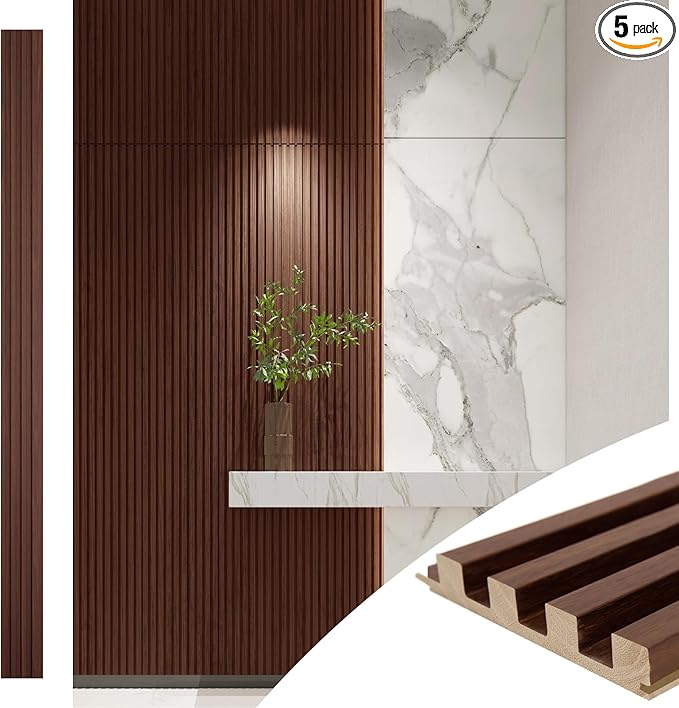 Art3d Slat Wood Wall Paneling for Interior and Ceiling Decoration by Art3d
