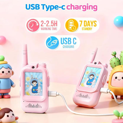 Video Walkie Talkies for Kids Toys, for Grandkids, 2 Pack HD Kids Walkie - Image 3