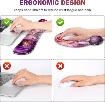 Gaming Mouse Pad, Large Desk Mat, Cute Desk Pad Protector, 4in1 XXL Mousepad + - Image 3