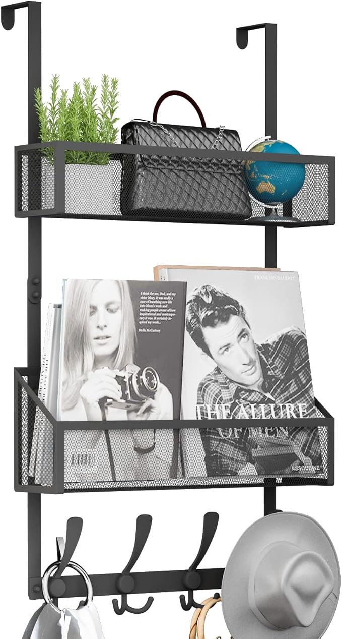Kaiferty Over The Door Hooks Organizer, Coat Rack Over The Door Storage Hanger by Kaiferty
