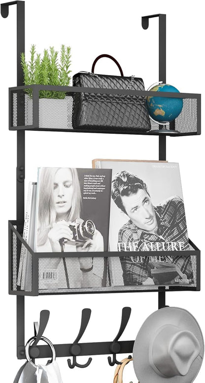 Kaiferty Over The Door Hooks Organizer, Coat Rack Over The Door Storage Hanger by Kaiferty