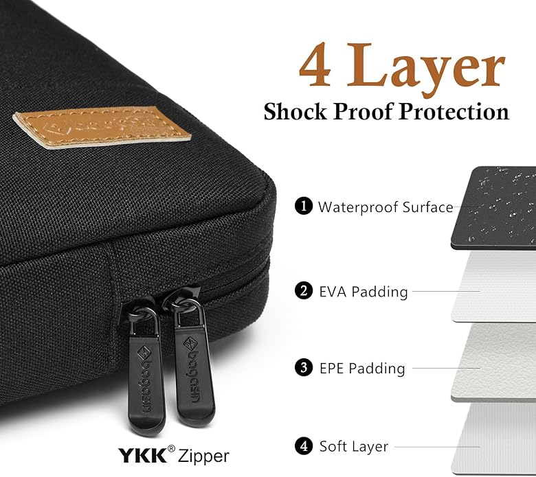 Laptop Sleeve Case, 15.6 17.3 14 13.3 12.3 inch TSA Laptop Sleeve Computer - Image 3