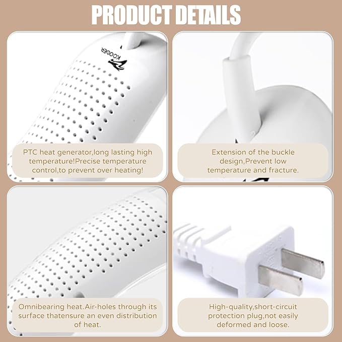 Boot Dryer, Shoe Dryer, Foot Dryer ! Eliminate bad odor and dry shoes! - Image 3