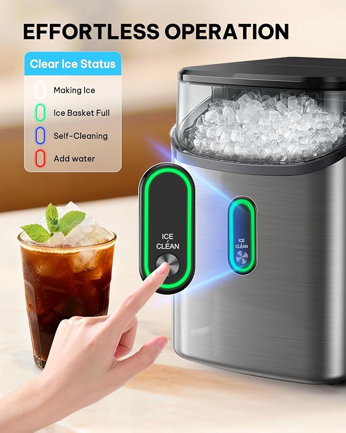 Silonn Nugget Ice Maker Countertop, Pebble Ice Maker - Image 3