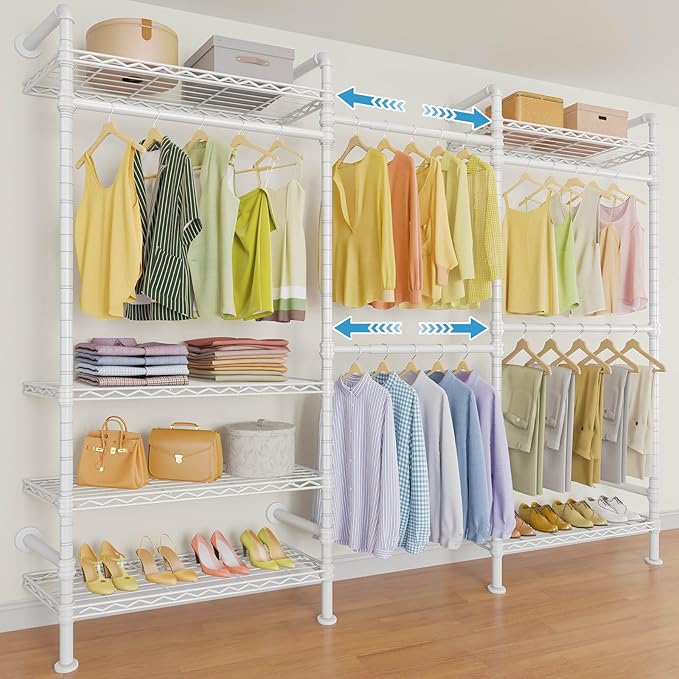 Timate F3 Garment Rack Heavy Duty Clothes Rack by SturdyWallMountedClothesRack