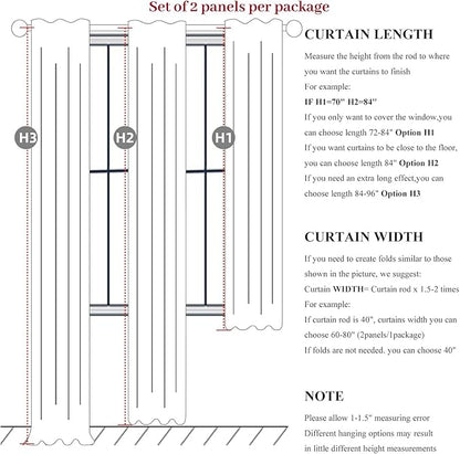 Birch Total Blackout Curtains 96 Inches Long - Image 3
