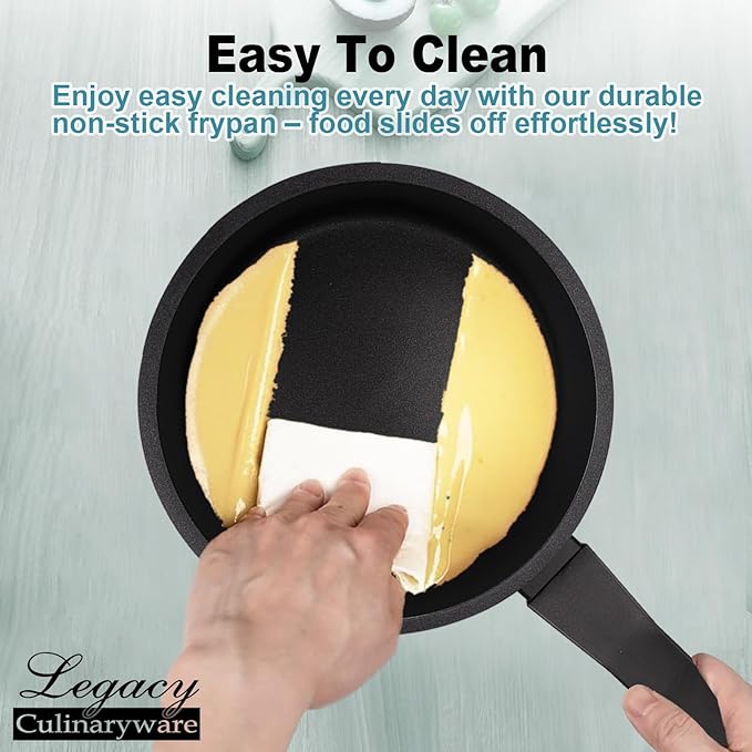 Nonstick Sauce Pan with Lid, 1.5Qt & 2Qt Set, PFOA Free, Kitchen Pots Induction - Image 4