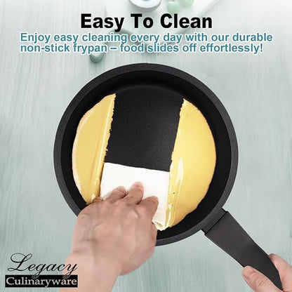 Nonstick Sauce Pan with Lid, 1.5Qt & 2Qt Set, PFOA Free, Kitchen Pots Induction - Image 4