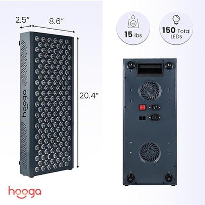Hooga Red Light Therapy, 150 Quad Chip Flicker Free LEDs, Ultra Series - Image 4