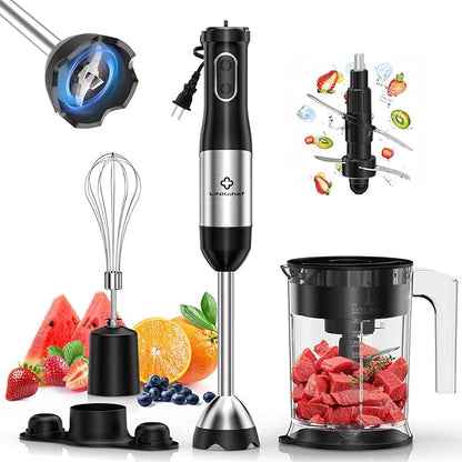 LINKChef 4 in 1 Immersion Blender Handheld, 800W by HealthyLifeisSimpler