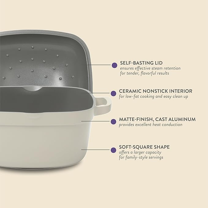 Crock-Pot Northvale Cast Aluminum Lightweight Durable 5.2 Quart Heavy Duty - Image 3