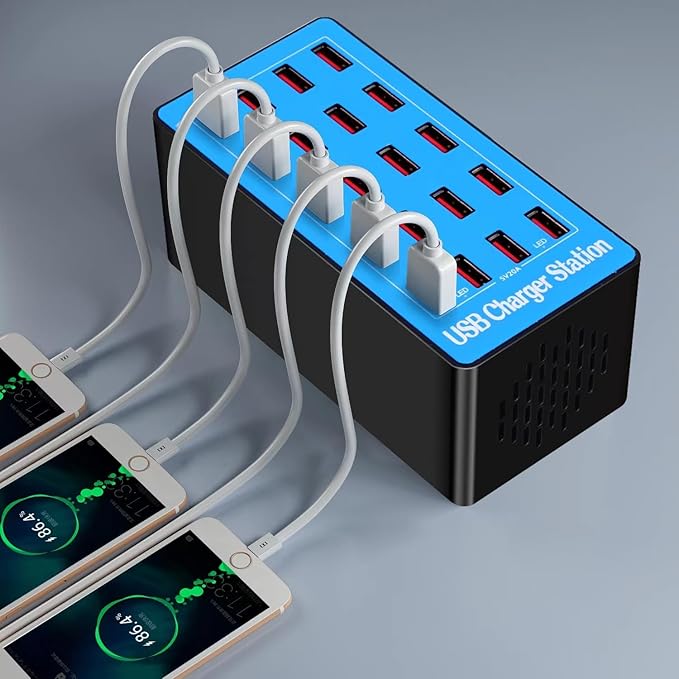 MaxLax USB Charging Station, 20-Port 100W/20A Multi-USB Charger Station - Image 6