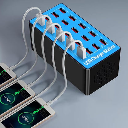 MaxLax USB Charging Station, 20-Port 100W/20A Multi-USB Charger Station - Image 6