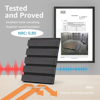 Art3d 2 Wood Slat Acoustic Panels - Image 2