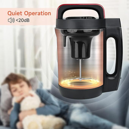 Homtone Soup Maker 2L, Makes 2-6 Servings, 6-in-1 Multifunctional Smooth and - Image 6