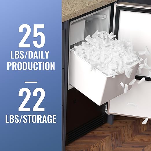 Under Counter Crescent Ice Maker Machine, 25 LBS/Day - Image 2