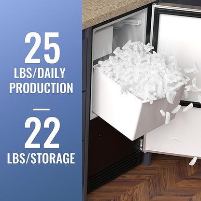 Under Counter Crescent Ice Maker Machine, 25 LBS/Day - Image 2