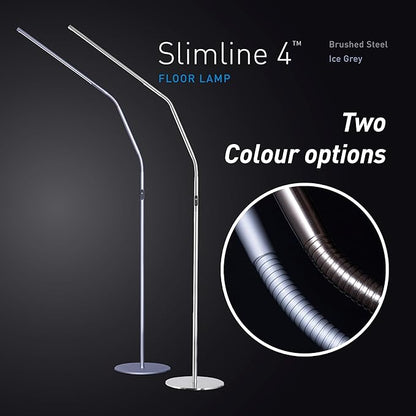Daylight Slimline 4™ LED Floor Lamp in Brushed Steel - Image 4