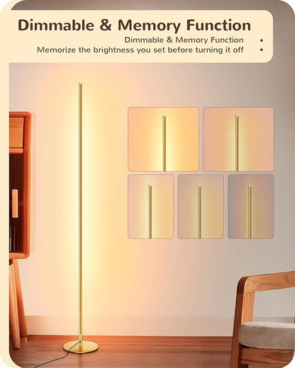 EDISHINE LED Corner Floor Lamp, 57.5" Tall Standing Lamp - Image 3
