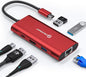 UtechSmart USB C Hub, Ethernet Multiport Adapter 6 in 1 USB C to HDMI Dock by UtechSmart