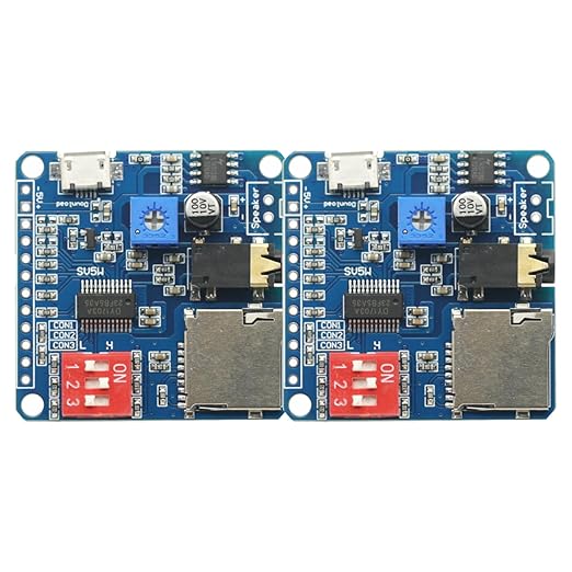 2PCS Voice Sound Playback Module MP3 Trigger Player Module UART I/O Trigger - Image 6