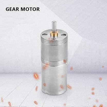 25mm DC 12V 25GA-370 Low Speed Metal Gear Motor - Image 3