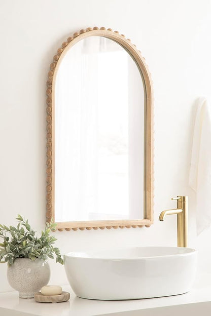 Kate and Laurel Beadbrook Modern Beaded Arched Mirror - Image 3