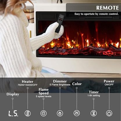 Lemberi Fireplace TV Stand - Image 3