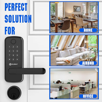 Smart Lock with Handle: Wi-Fi Keyless Entry Door Lock - Image 3