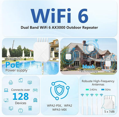 Mugatol AX3000 Outdoor WiFi 6 Extender - Image 4