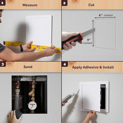 Morvat Access Panel 6x9 Inch for Drywall & Ceiling - Image 3
