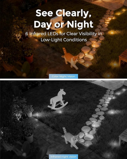 Devo Solar Security Camera Wireless Outdoor, 2.3K HD 360° PTZ Color Night Vision - Image 6