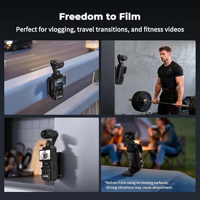 SMALLRIG Magnetic Mount Stand for DJI Osmo Pocket 3, 180° Adjustable Holder - Image 5