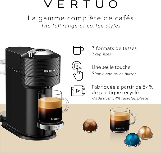 Nespresso Vertuo Next Premium Coffee and Espresso Maker by Breville - Image 5