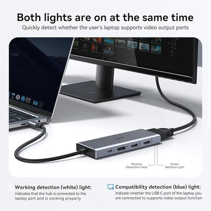 HODO USB C Docking Station Dual Monitor Adapter - Image 9