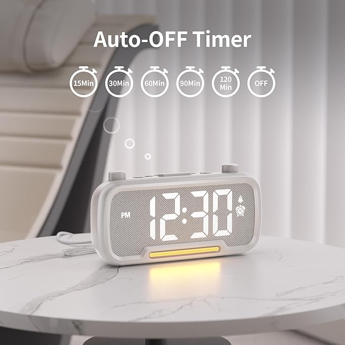 Alarm Clock Radio for Bedrooms, Hi-Fi Sound, Clock Radio - Image 6