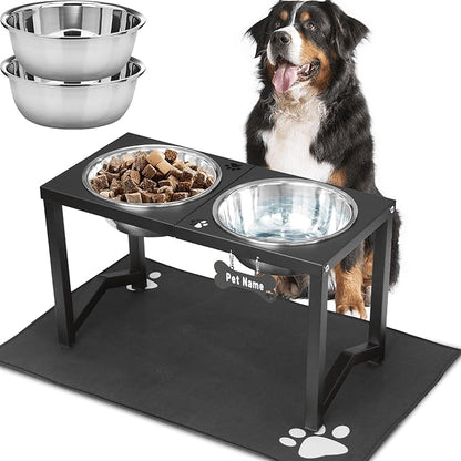 Elevated Dog Bowls, Metal Raised Dog Bowl Stand by FLODOMIXHOME