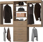 Modular Closet System, Wood Tower Closet Storage by Unknown