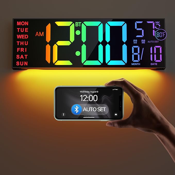 JALL 16.2" Large Digital Wall Clock by JALL