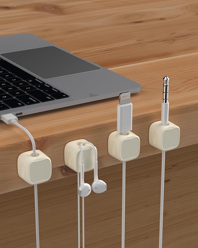 Magnetic Cable Clips, Adjustable Cord Holder Management, Adhesive Wire Keeper - Image 2
