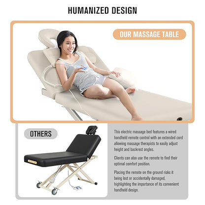 Heavy Duty Electric Massage Table, Electric Lift and Electric Backrest 2 Motor - Image 5