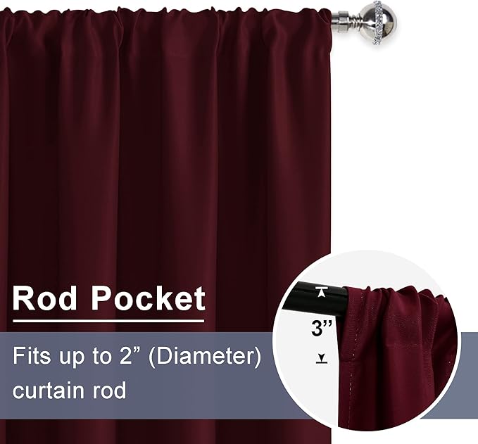 JIUZHEN Blackout Curtains for Bedroom - Image 5