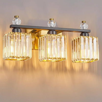 FDPBY 3-Light Modern Crystal Vanity Light by FDPBY