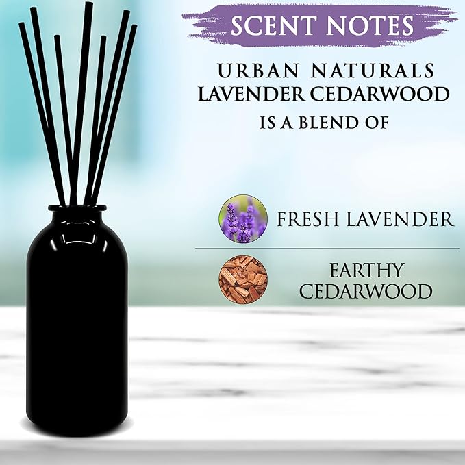 Urban Naturals Lavender Cedarwood Reed Diffuser Oil Set - Image 2