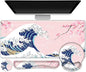 Gaming Mouse Pad, Large Desk Mat, Cute Desk Pad Protector, Japanese Wave of by ToLuLu