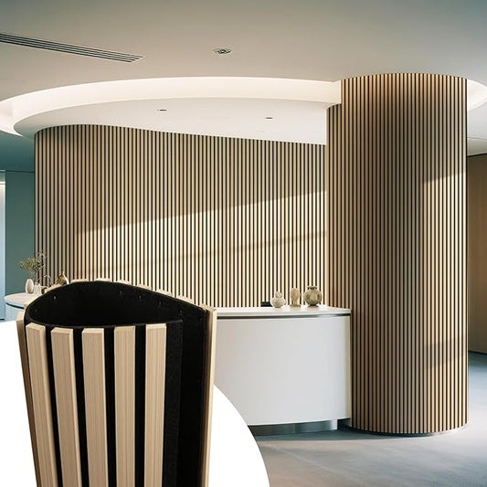Art3d 1-Pack Acoustic Wood Slat Wall Panel by Art3d